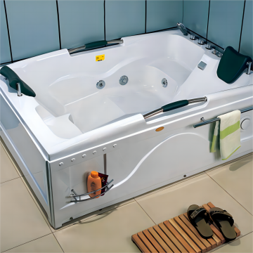 70-Inch Freestanding Massage Whirlpool Bathtubs with Waterfall for Indoor and Outdoor Apartments