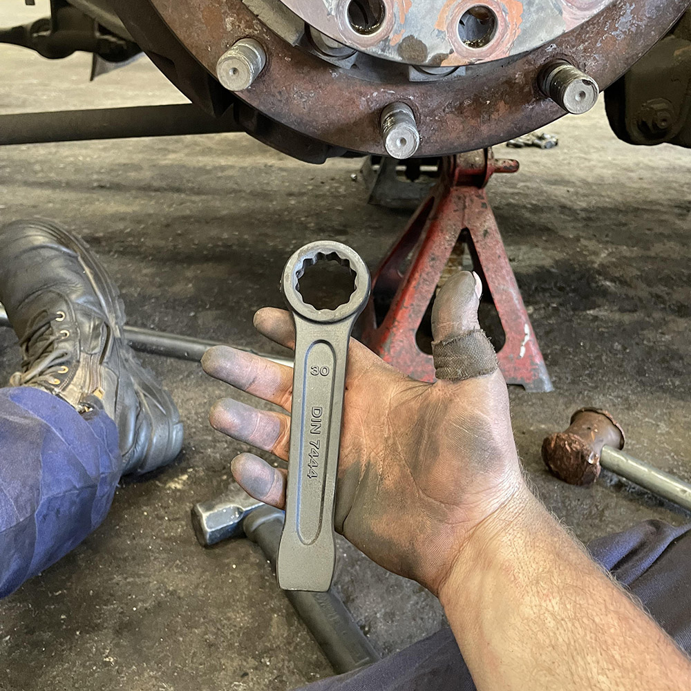 DIN 7444 szikramentes csapadékkulcs Biztonsági szerszámok Ütődobozos csavarkulcs 50mm