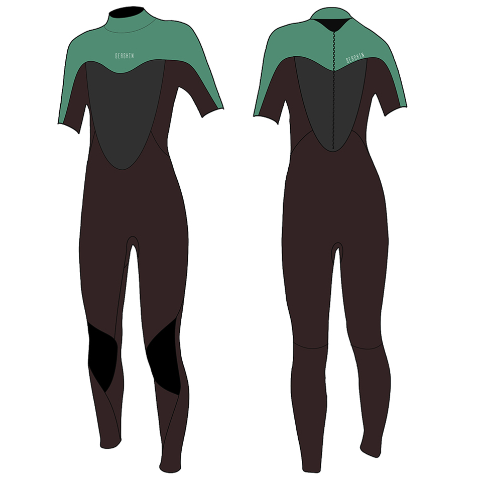Wetsuits da surf da ragazza da mare 2 mm di costume da nuoto