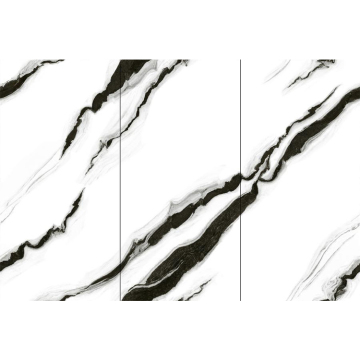 Sintered Stone Panda White Large Size Porcelain Slabs - 1600x3200mm Glazed Thin Marble Look Tiles