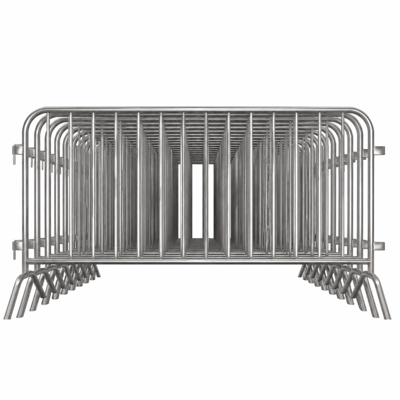 ANJIA Group – iron horse fence style crowd control barrier with interlocking design