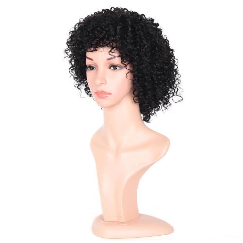 100% HUMAN HAIR CHEAP MACHINE MADE CURLY WIG