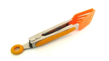 nylon stainless steel food tongs