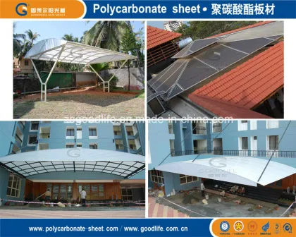 Polycarbonate Sheet for Garaga Tents; Sky Light System; Roof Light of Office Building