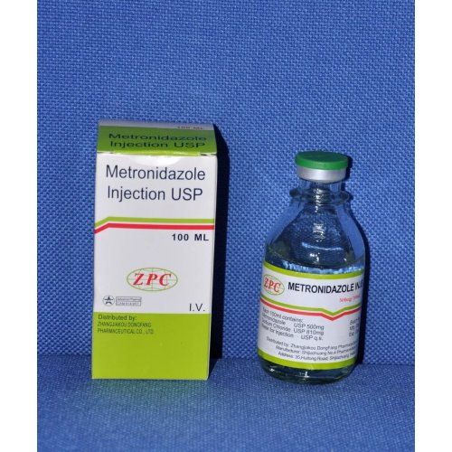 زجاجة حقن ميتروزول الزجاجية