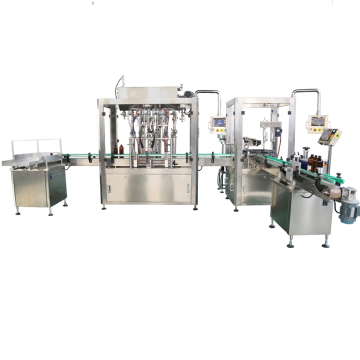 Automatic Cream Lotion Bottle Washing, Filling, and Capping Machine for Production Lines