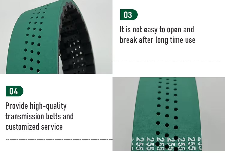 Low Price Industrial Rubber Perforated Timing Belt
