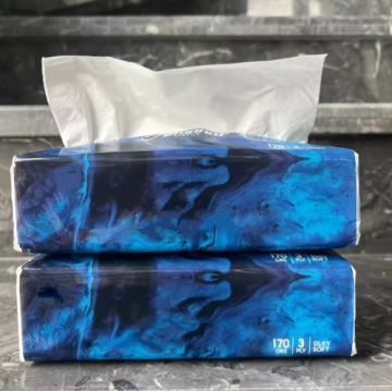 Soft Pack 3 Ply Embossed Facial Tissue Paper