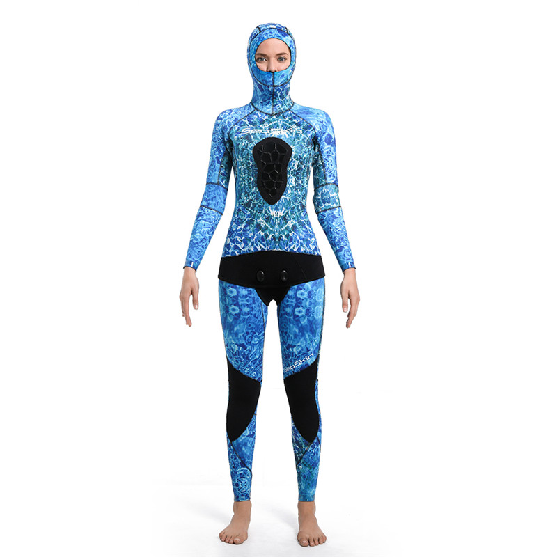 Wetsuit màu xanh da trời màu xanh da trời