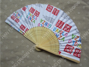 quality custom logo printed folding fans