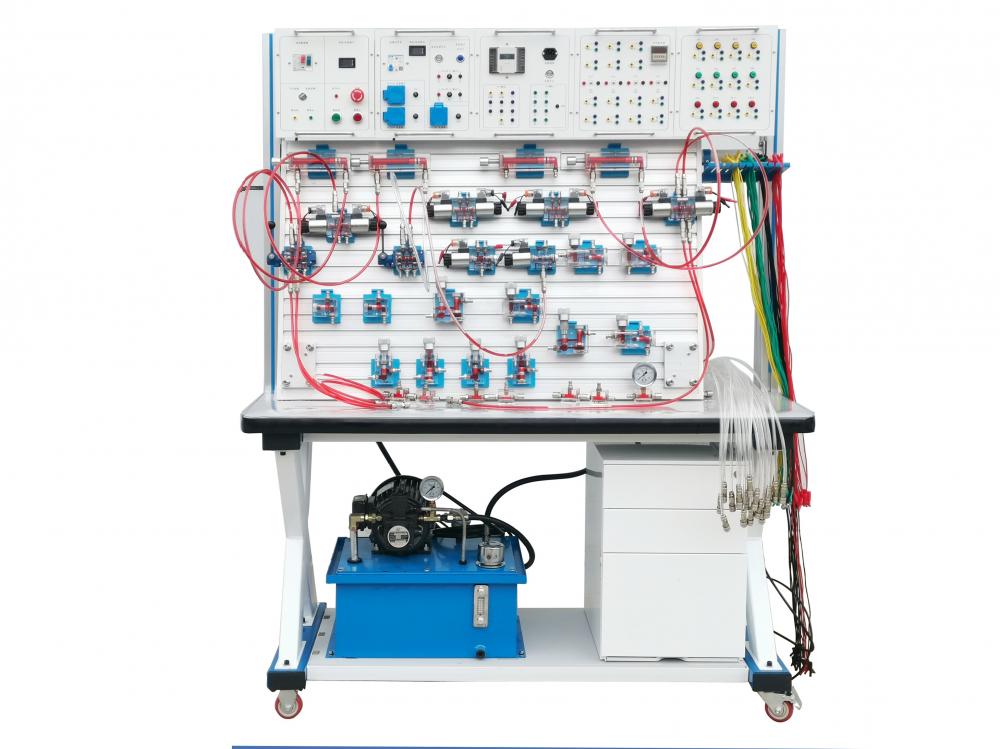 Transparent hydraulic transmission teaching experiment bench