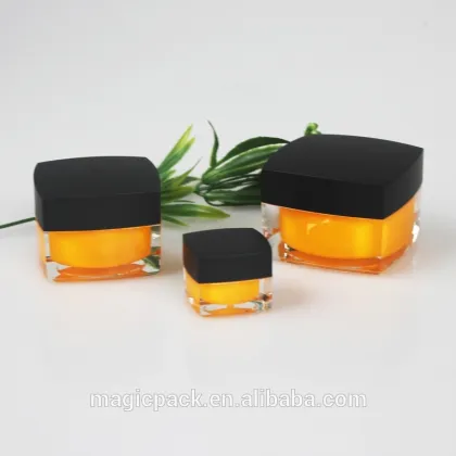 5g 15g 30g 50g acrylic square shape little komax plastic containers cosmetic