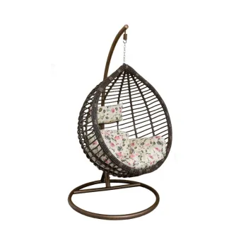 Rattan Lazy Double Swing Chair for Outdoor Balcony