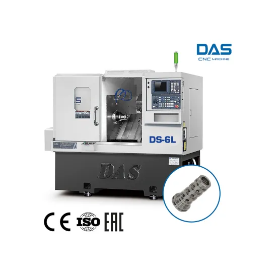 DS-6L CNC Lathe Machine: Advanced Live Tooling for Long Part Machining