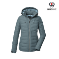 Chaqueta de mujer moderna con capucha con cremallera desmontable