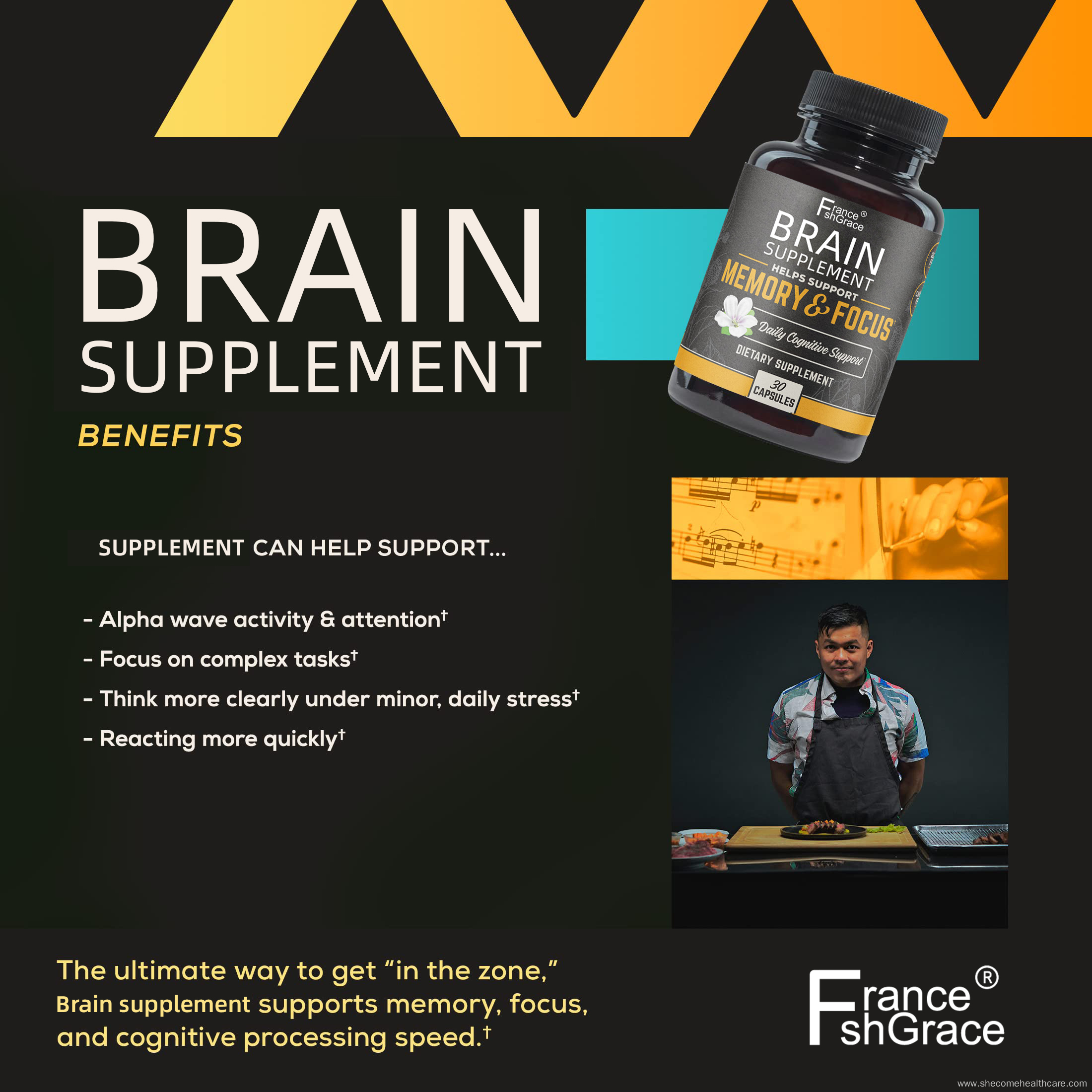 Brain Health Supplement for Men Women Brain capsules