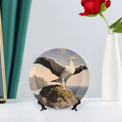 Personalized Seagulls Custom Bone China Decorative Plate