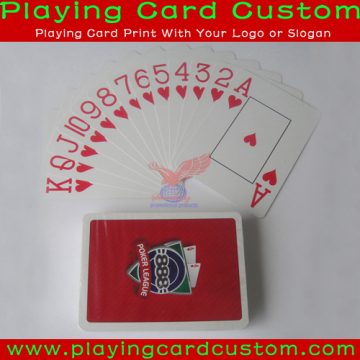 Custom Printed Poker 100% Plastic Playing Cards