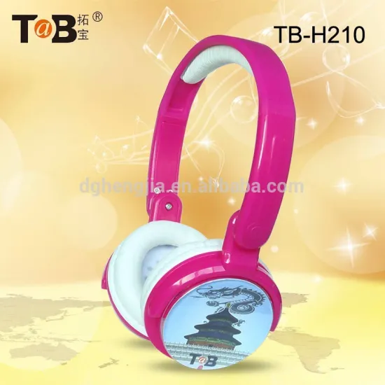 hot selling folding DJ headphone with custom picture from China