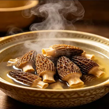 Morel Mushroom Soup Dumplings