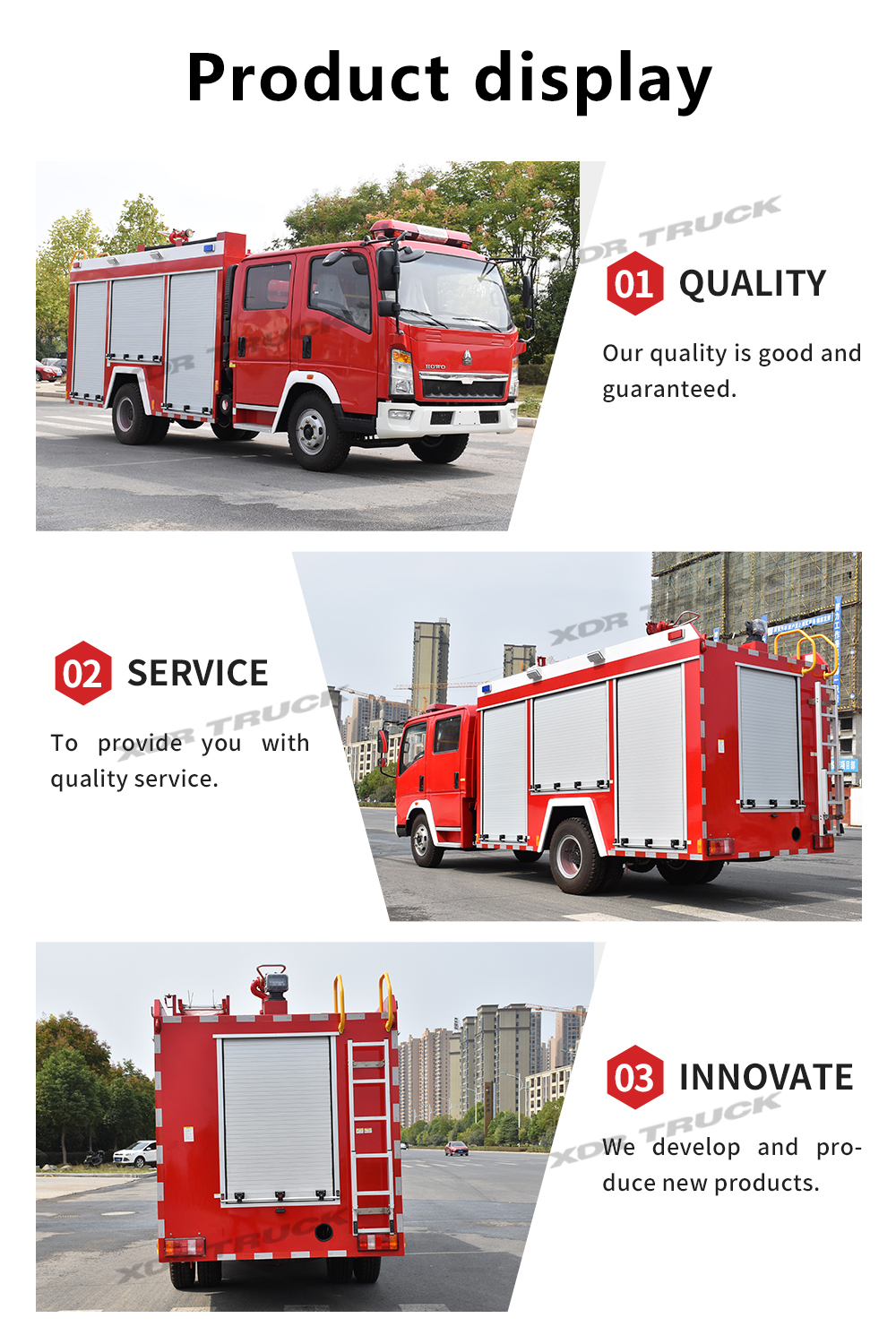 HOWO 4000L fire truck 4