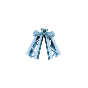Visgraat-vasthoudpaal van aluminiumlegering