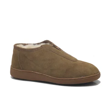 Winter warm ladies durable sheepskin slippers for sale