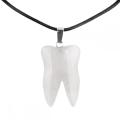 Crystal Tooth Necklace for Women Men Handmade Craved Stone Teeth