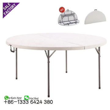 Folding Plastic Round Rectangular Table for Wedding Banquet and Outdoor Use