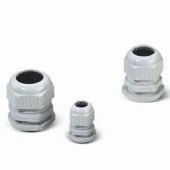 Cable Glands, Available in Black and White, Made of Plastic
