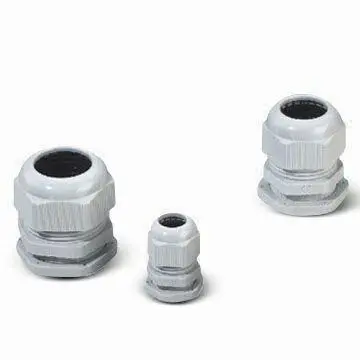 Cable Glands, Available in Black and White, Made of Plastic