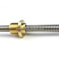 Stainless steel lead screw with brass nut