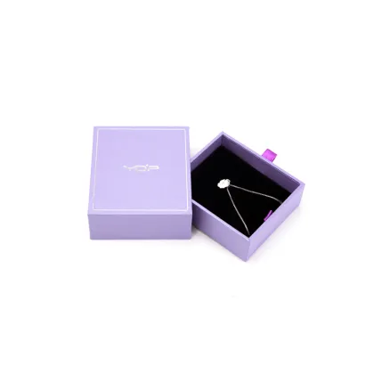 Purple Jewelry packaging Ring Box