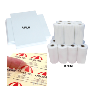 Sinamay 2022 New uv dtf film High Quality A film A3+B film 0.3*100m/roll for uv printer