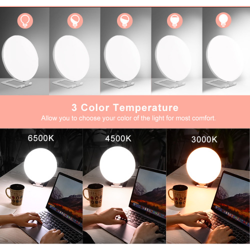 Lâmpada de luz do dia Slim Design sem terapia de luz LED UV