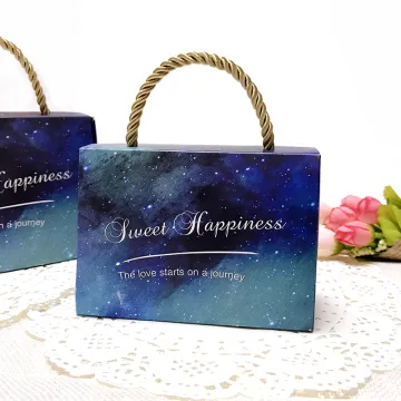 Foldable sweet wedding candy gift box