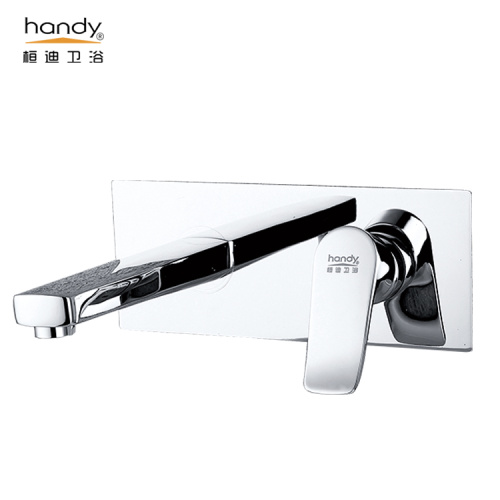 Lift Up Lever Cold Taps Single-Handle Brass Chrome Concealed Wall Mounted Basin Taps Supplier