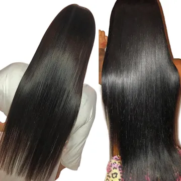 High Quality 24 26 28Inches 300G 100% Unprocessed Bone Straight Human Hair Wigs 10A Full Lace Straight Virgin Remy Hair Wig