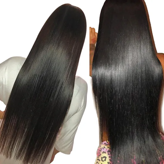 High Quality 24 26 28Inches 300G 100% Unprocessed Bone Straight Human Hair Wigs 10A Full Lace Straight Virgin Remy Hair Wig