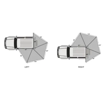 Outdoor sports awning 4x4 retractable awning