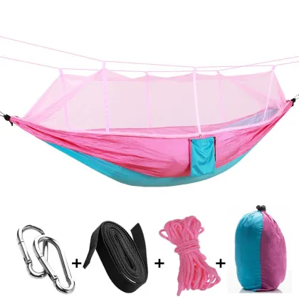 210T Parachute Nylon Hammock Swings for Patio, Garden, and Beach