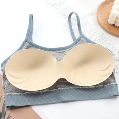 Sexy Sling Beauty Back Wirefree Sports Bra with Chest Pad
