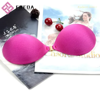 Thick Padded Silicone Push Up Strapless Bra