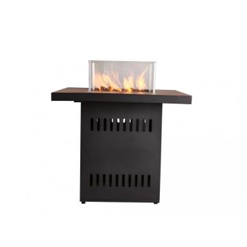 Black square table outdoor