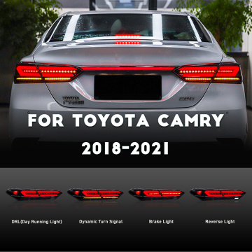 Luzes traseiras de LED de Hcmotionz para Toyota Camry 2018-2023