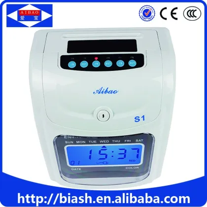 Traditional punch clocks time card machine/bundy clock