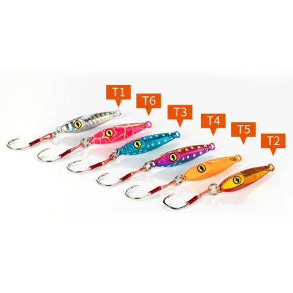 Ikuda Jumping Iron Metal Bait for Carp Fishing with Assist Hook