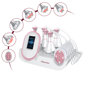 เครื่อง 6-in-1 80K Cavitation RF Body Sculpting