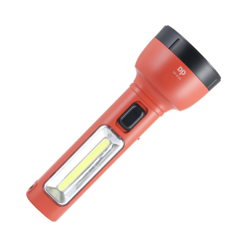 30W COB LED Rechargeable Flashlight ABS Aluminum with Side Light