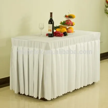 Beautiful square decorative table skirt